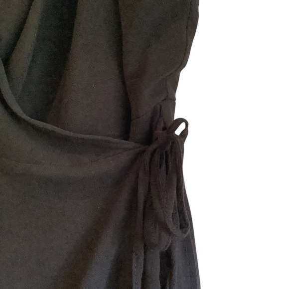 Honey Belle Black Wrap Dress with Shorts Underneath & Ruffle Hem WORN ONCE - Picture 11 of 12